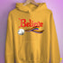Believe Philly LGBTQ Pride Jingle Bell Hoodie - Mustard